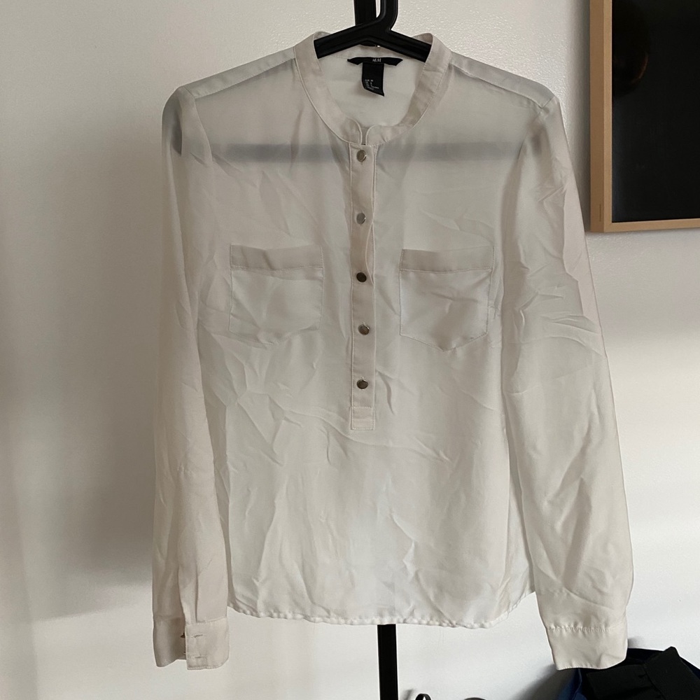 H&M White Blouse 6